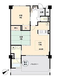 マリントピア天橋立10号館 2LDKの間取図画像