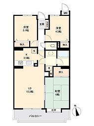 ダイアパレス青梅新町 3LDKの間取図画像