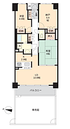 サーパス中山 2SLDKの間取図画像
