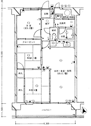 サンセリテ高崎 3LDKの間取図画像