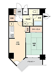 朝日プラザ東池袋 1LDKの間取図画像