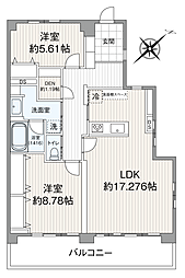 松見坂武蔵野マンション 2SLDKの間取図画像