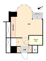宇都宮ダイカンプラザスポーツメント 1Kの間取図画像