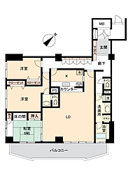 トーカンキャステールマナヅル 3LDKの間取図画像