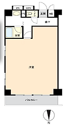 朝日プラザ千葉中央 1Kの間取図画像