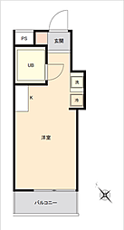 ウインベルソロ桜ヶ丘No.9 ワンルームの間取図画像