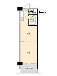 カーサ第一亀戸6号棟 ワンルームの間取図画像