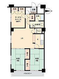 ライオンズマンション西川口 2SLDKの間取図画像