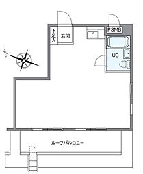 ライオンズマンション西横浜第3 ワンルームの間取図画像