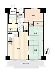 ライオンズマンション泉南樽井第2 2SLDKの間取図画像