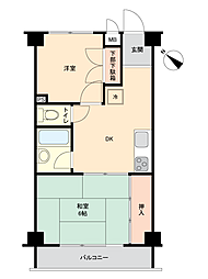 MAC生麦コート 2DKの間取図画像