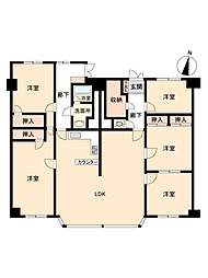 宮の森グランドハイツ 5LDKの間取図画像
