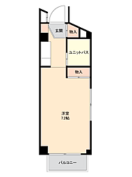 センチュリー21 ワンルームの間取図画像