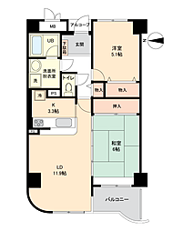 鬼怒川アーバン・コンフォート 2LDKの間取図画像