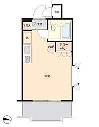 メゾン・ド・ミラベル ワンルームの間取図画像