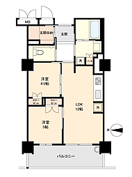 マスターズマンション吹田千里丘中樂坊 2LDKの間取図画像