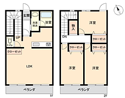 ベルビュー南風 3LDKの間取図画像