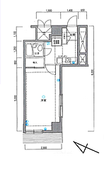 盛岡ダイカンプラザCity 1Kの間取図画像