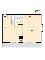 ライオンズプラザ新宿 ワンルームの間取図画像