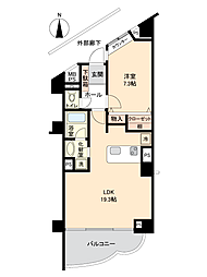 サーフサイド鴨川 1LDKの間取図画像