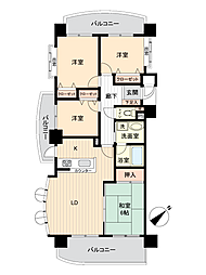 ライオンズマンション安城横山 4LDKの間取図画像