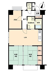 エメラルドマンション入船町 3DKの間取図画像