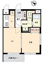 ウィンベルデュエット北浦和No.6 2Kの間取図画像