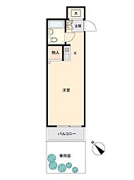 坂戸ダイカンプラザシティ1 ワンルームの間取図画像