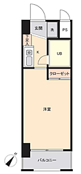 マリオン志度 ワンルームの間取図画像
