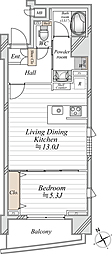 グランド・ガーラ銀座 1LDKの間取図画像