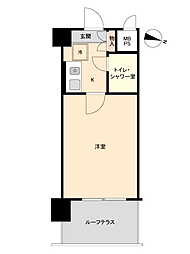 シャンボール千葉中央 1Kの間取図画像