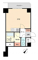 ライオンズマンション伊勢佐木町第2 ワンルームの間取図画像