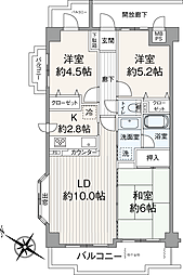 グラン・ドムール松戸 3LDKの間取図画像