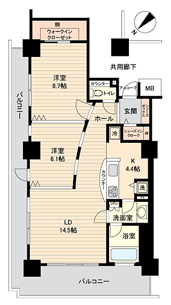 間取りを拡大表示