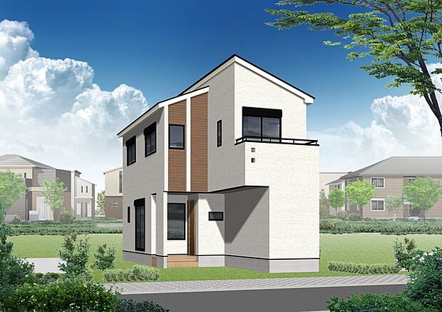 ~外観予想パース~ ・計画段階の図面を描いたイメージ図です。また今後予告なく変更になる場合がございます。