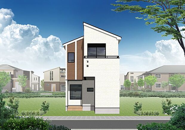 〜外観予想パース〜 ・計画段階の図面を描いたイメージ図です。また今後予告なく変更になる場合がございます。