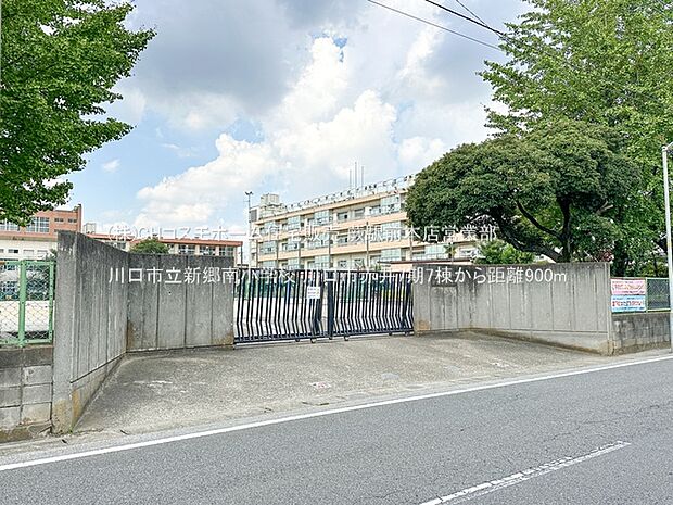 川口市立新郷南小学校（900m）