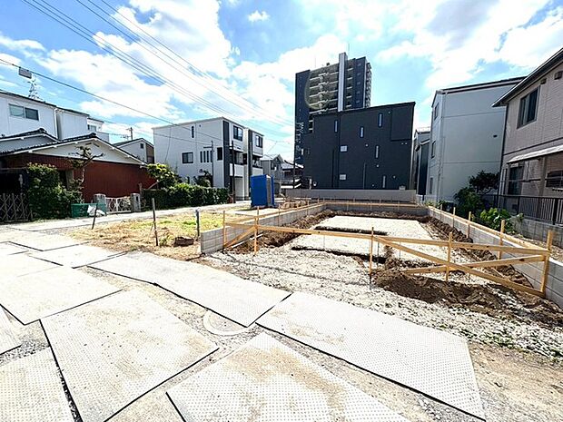 〜現地土地写真〜着工しました。更新写真をお楽しみに！