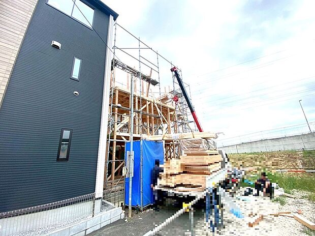 ・上棟時・ただいま建築中です♪当社施工例のご見学はお気軽に!