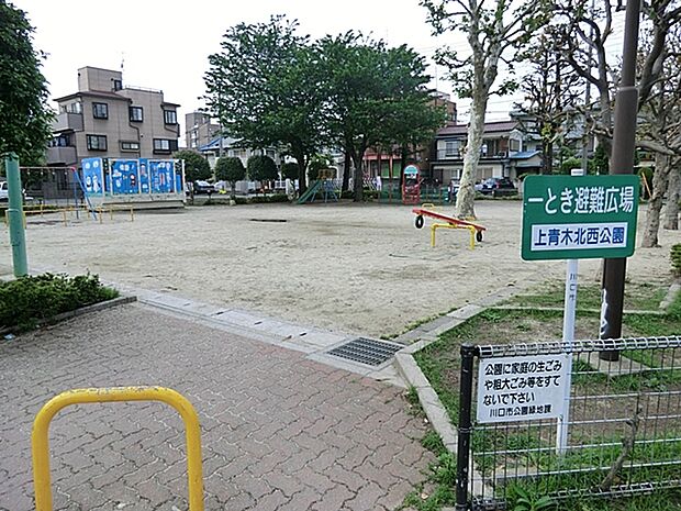 上青木北西公園（490m）