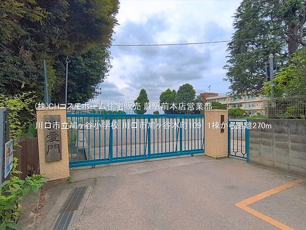 川口市立鳩ヶ谷小学校(270m)