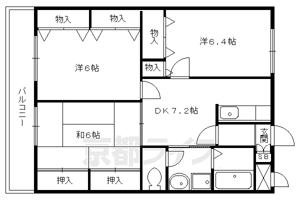 同じ建物の物件間取り写真 - ID:226056970968