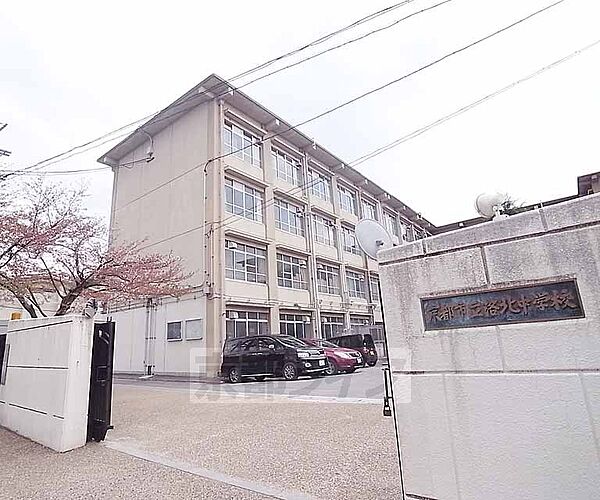 画像30:洛北中学校まで309m 自主性にあふれ逞しい生徒の育成を目指します。