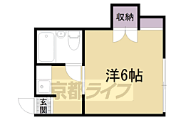 たつみ荘3号館 1Kの間取図画像