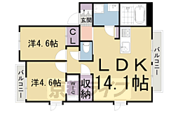 間取図画像 2LDK