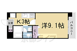 α　ＰＲＩＺＥ　V 3階1Kの間取り