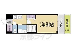 ベラジオ雅び京都洛北ガーデン 1Kの間取図画像