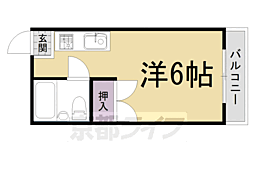 ハイツ村岡 1Kの間取図画像