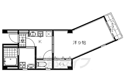 マンショントシェイレイ 1Kの間取図画像