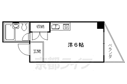グリーンシティ清水 ワンルームの間取図画像